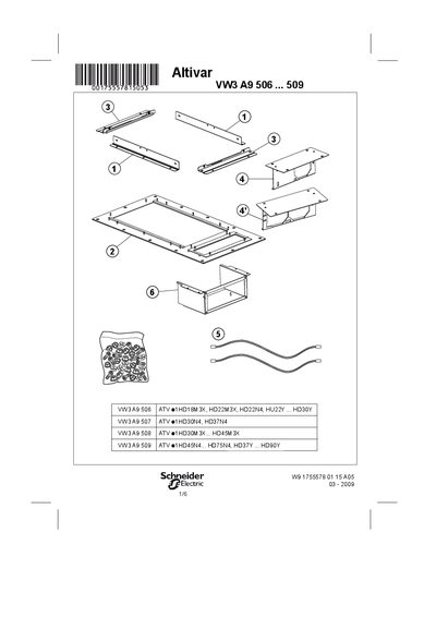 Altivar VW3 A9 506...509 Manual - cover page