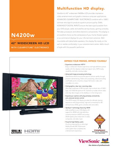 ViewSonic N4200w42 