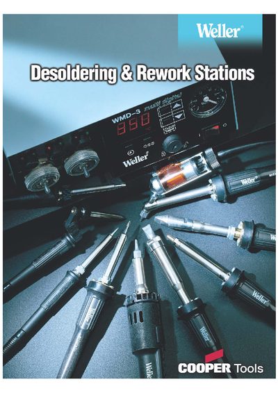 Weller WMD 3 Multi-Digital Rework Station Product Leaflet - cover page
