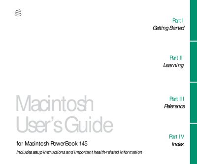 Apple PowerBook 145 User Guide