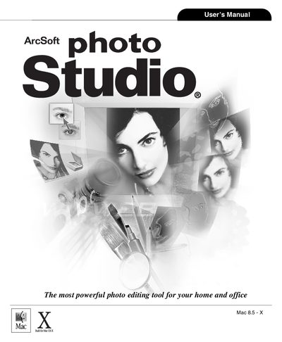ArcSoft PhotoStudio Mac 8.5 - X User Manual - cover page