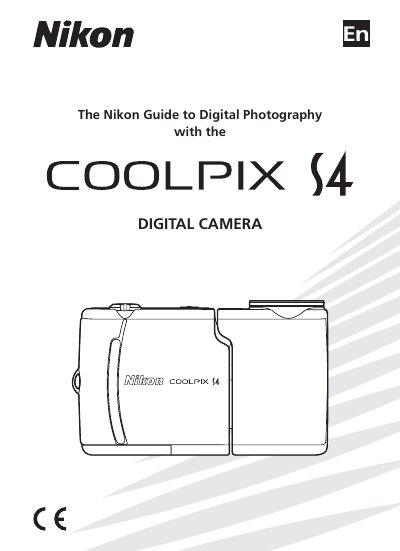 Nikon COOLPIX S4 User Manual - cover page