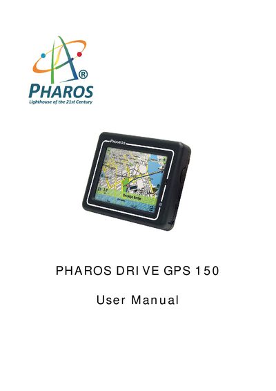 Pharos Drive GPS 150 User Manual - cover page