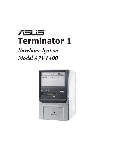 ASUS A7VT400 Terminator 1 User Manual - cover page