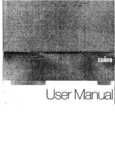 Sampo FT-G372S User Manual - cover page