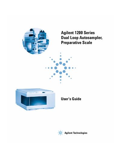 Agilent 1200 Series Dual Loop Autosampler User Guide - cover page