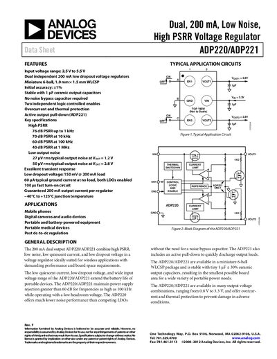 ANALOG DEVICES ADP220handbookRev F 