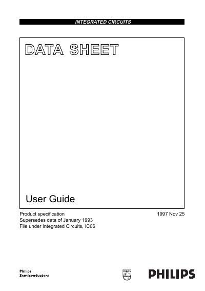 Philips 74HC/HCT/HCU Series Integrated Circuit Datasheet - cover page