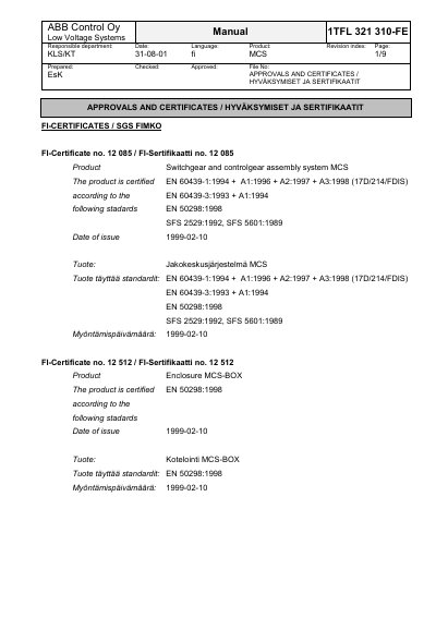 ABB MCS Manual 1TFL 321 310-FE - cover page