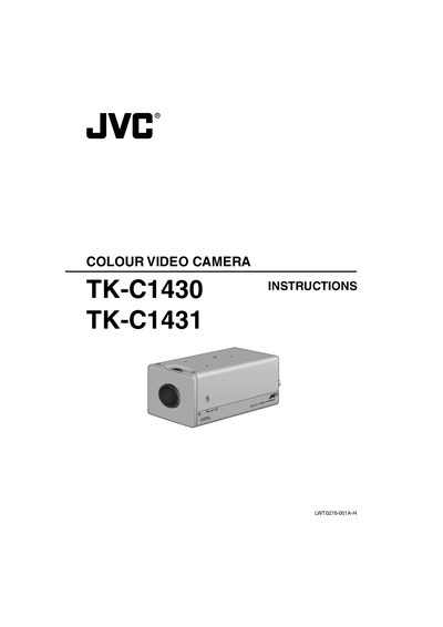 JVC TK-C1430/TK-C1431 Camera Instruction Manual