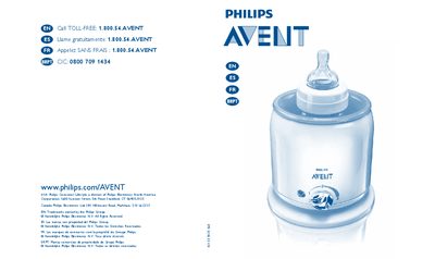 Philips AVENT Electric Bottle and Baby Food Warmer QJ User Manual - cover page