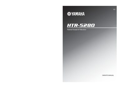 YAMAHA HTR-5280 Manual - cover page