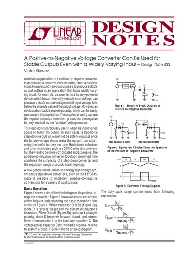 LINEAR dn433f handbook - cover page
