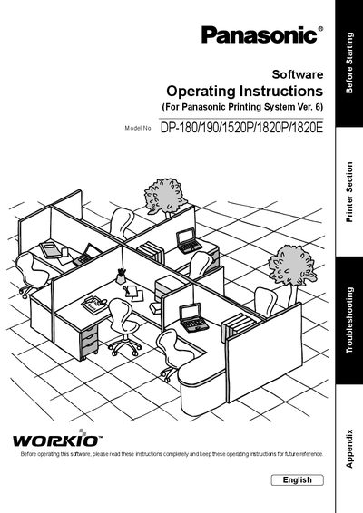 Panasonic DP-180/190/1520P/1820P/1820E User Manual