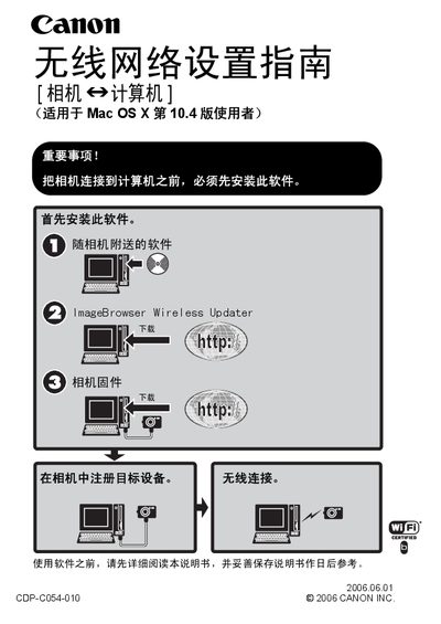 Canon Wireless Net User Manual - cover page