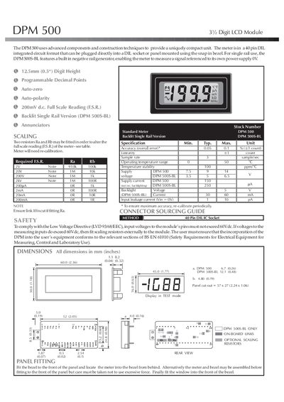 Lascar DPM 500 User Manual - cover page