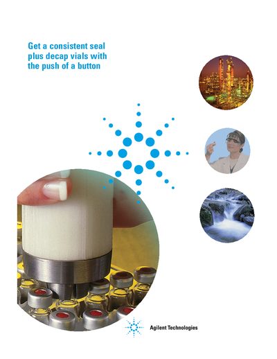 Agilent Electronic Crimper and Decapper Product Leaflet - cover page