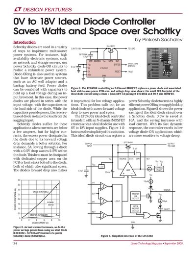 linear DESIGN FEATURES LTMag-V18N03-08-LTC4352-PinkeshSachdev service manual - cover page