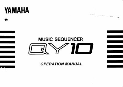 Yamaha QY10 Music Sequencer Operation Manual