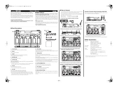 BOSS BCB-60 Pedal Board Owner's Manual - cover page