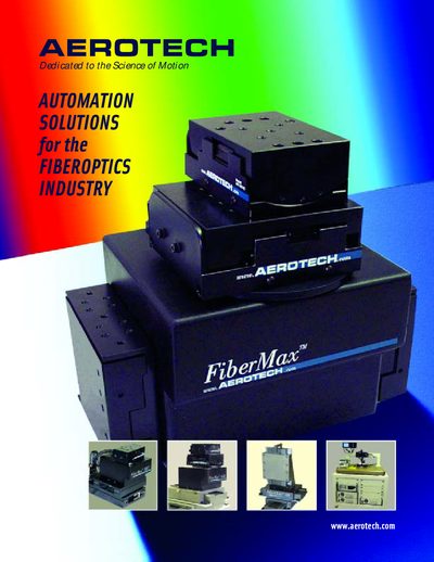 Aerotech FiberMax Series Selection Guide - cover page