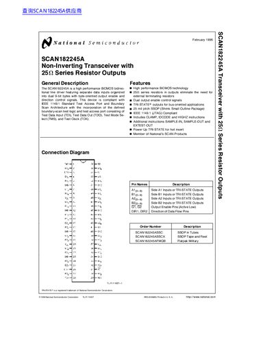 National Semiconductor SCAN182245A handbook - cover page