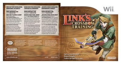 Nintendo Wii Link's Crossbow Training Instruction Booklet - cover page