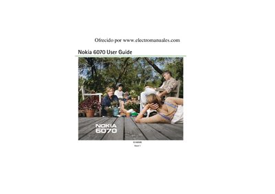 Nokia 6070 User Guide - cover page