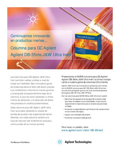 Agilent TechnologiesSpanish version - Agilent 1260 Infinity Purification Systems Infinitely better purity recovery guide(1) - cover page
