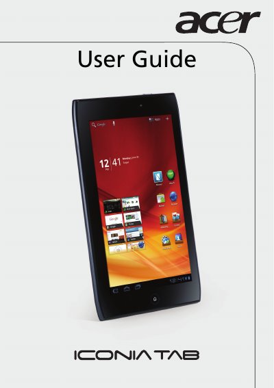 Acer ICONIA TAB A100/A101 User Manual