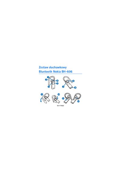 Nokia BH-606 Bluetooth Headset User Manual - cover page