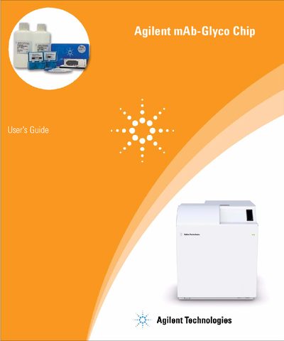 Agilent mAb-Glyco Chip User's Guide - cover page