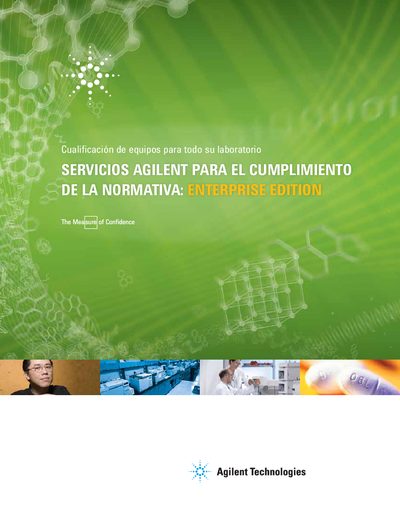Agilent Compliance Services Portfolio Enterprise Edition Guide - cover page