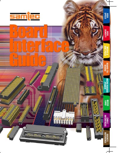 Samtec High Speed and Micro-Rugged Connectors Product Catalog - cover page