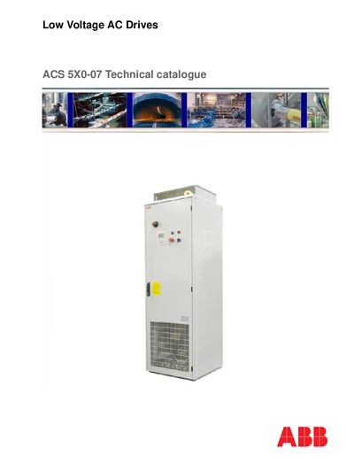 ABB ACS5X0-07 Technical Catalogue
