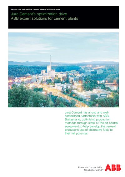 ABB Jura Cement Optimization Drive Product Leaflet - cover page