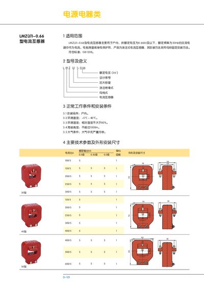 LMZ LMZUN1-0.66 Current Transformer Manual - cover page