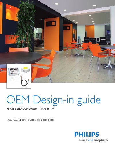 Philips Fortimo LED DLM 1100/2000 Design‑in Guide - cover page