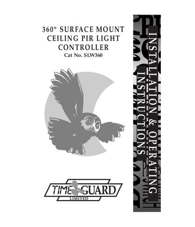 Timeguard SLW360 Ceiling PIR Light Controller User Manual - cover page