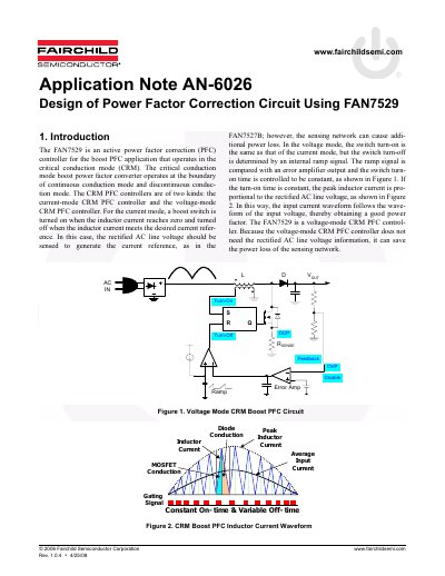 Fairchild Semiconductor FAN7529 Application Note AN-6026 - cover page