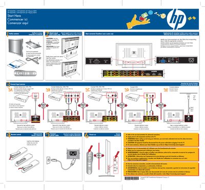 HP Plasma HDTV Quick Start Guide - cover page