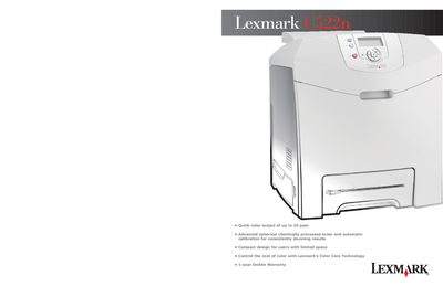 Lexmark C522n Product Leaflet - cover page