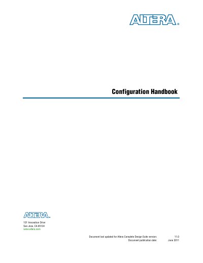 Altera FPGA Configuration Handbook