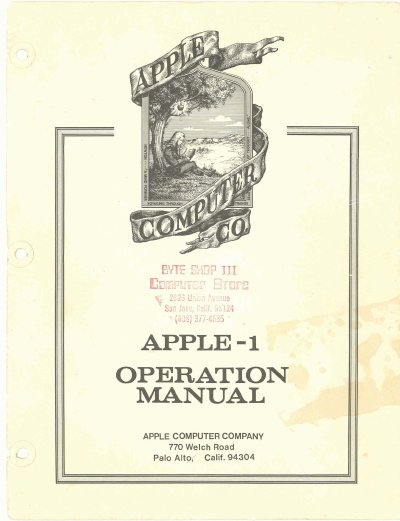 Apple Computer 6502 System User Manual - cover page