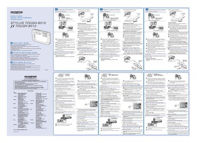 Olympus STYLUS TOUGH-8010 Digital Camera Quick Start Guide - cover page