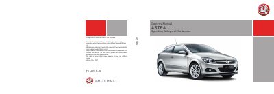 Vauxhall 6968 T Owner's Manual - cover page