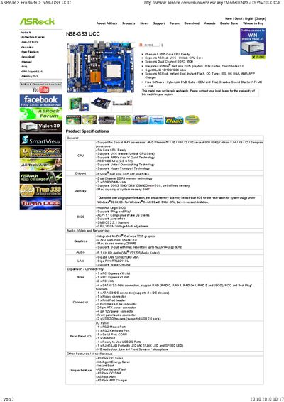 ASRock N68-GS3 UCC User Manual - cover page