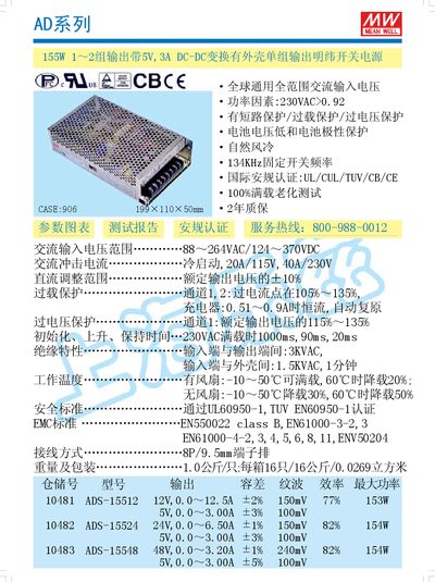 AD Series Switch Power Supply Manual
