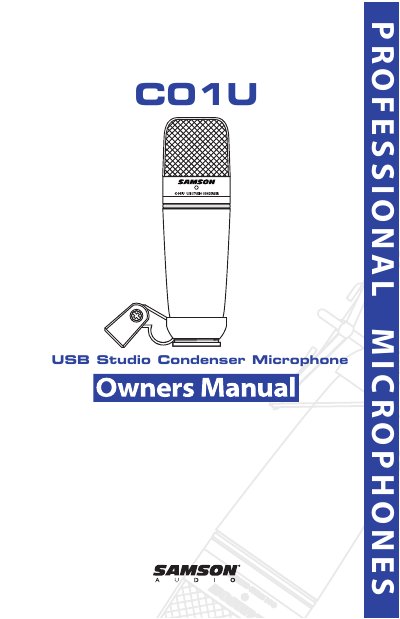 SAMSON CO1U user manual - cover page