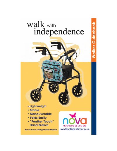 Nova Walk with Independence Rollator User Manual - cover page